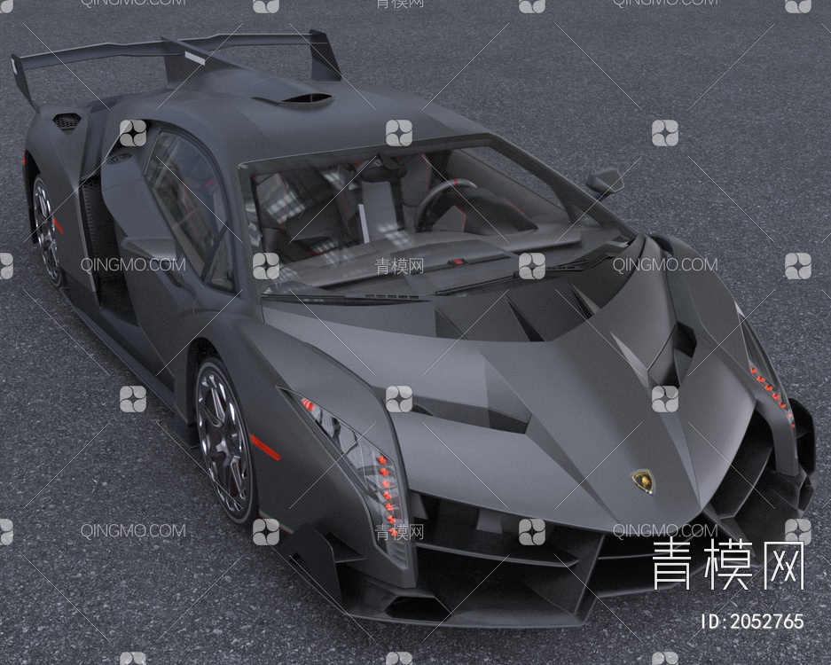 兰博基尼毒药超级跑车汽车3D模型下载【ID:2052765】