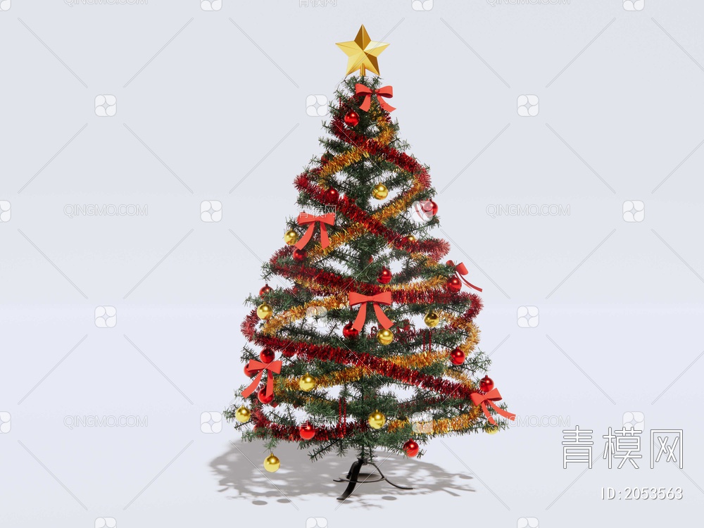 圣诞树SU模型下载【ID:2053563】