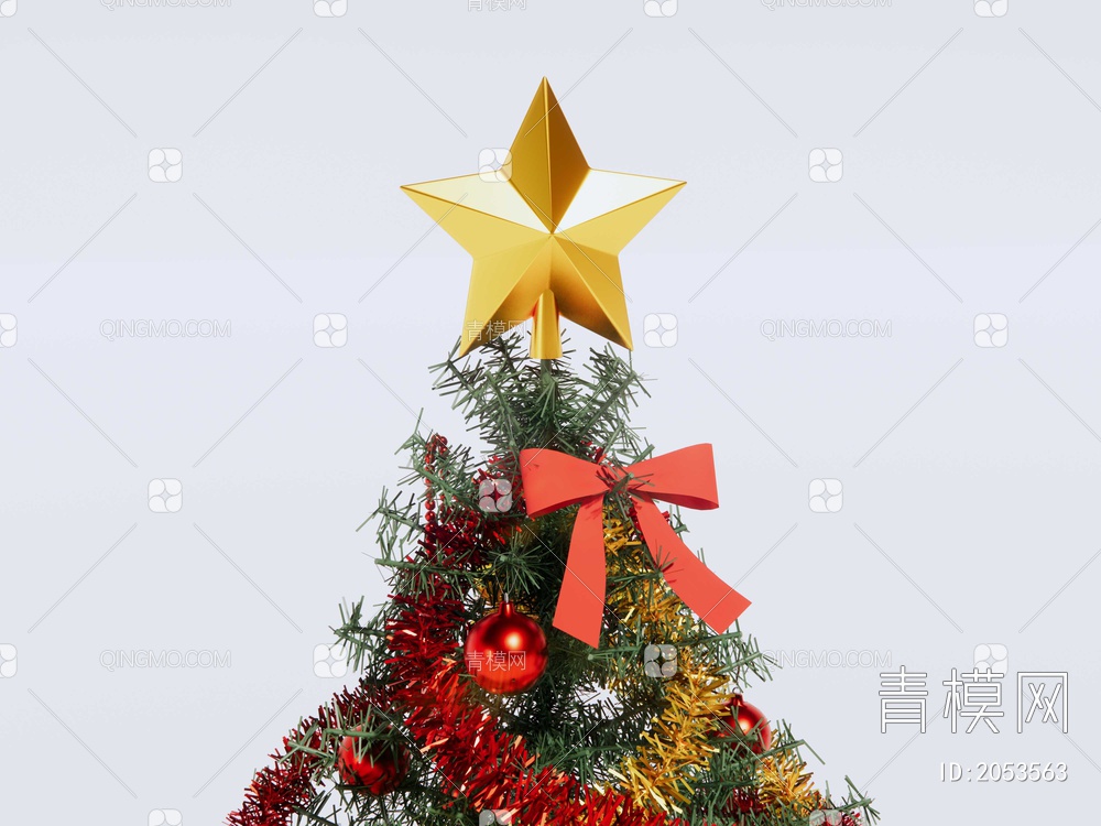 圣诞树SU模型下载【ID:2053563】