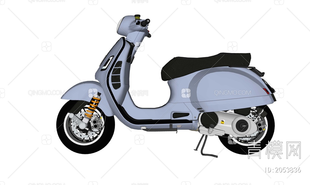 小绵羊踏板摩托车SU模型下载【ID:2053836】