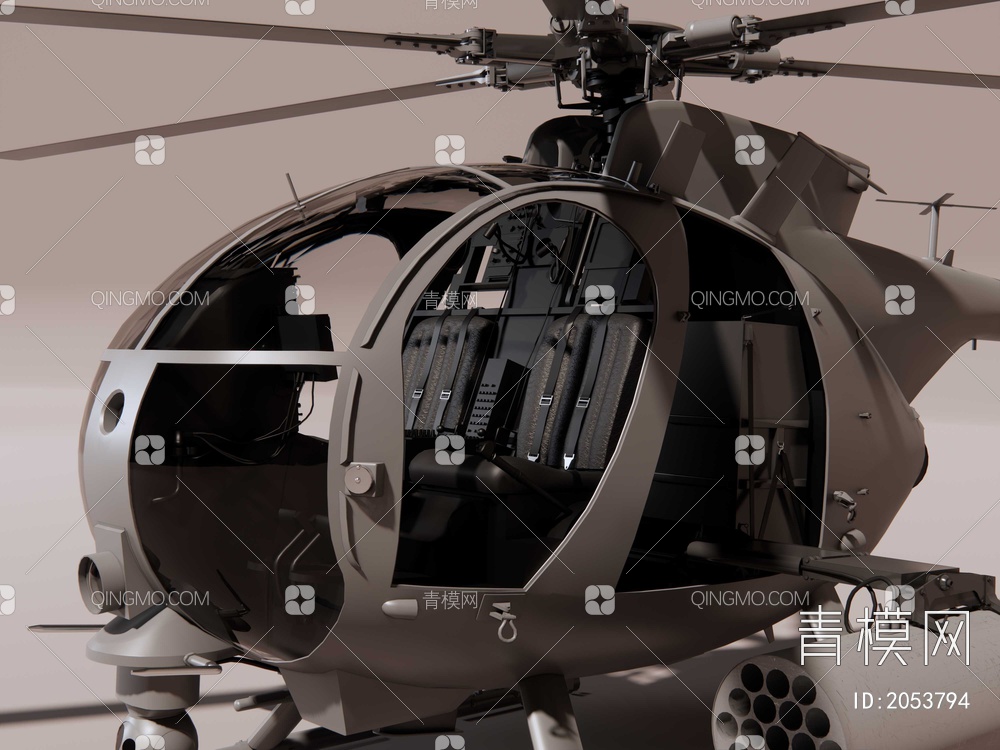 小鸟直升机SU模型下载【ID:2053794】