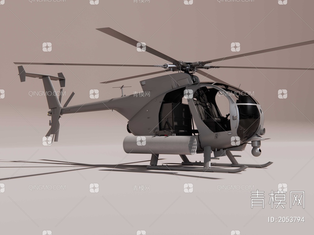 小鸟直升机SU模型下载【ID:2053794】