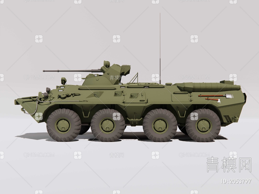 BTR-80A装甲车SU模型下载【ID:2053797】