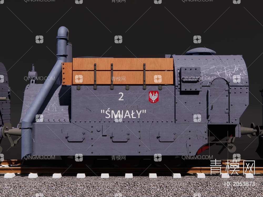 武装火车 装甲列车SU模型下载【ID:2053873】
