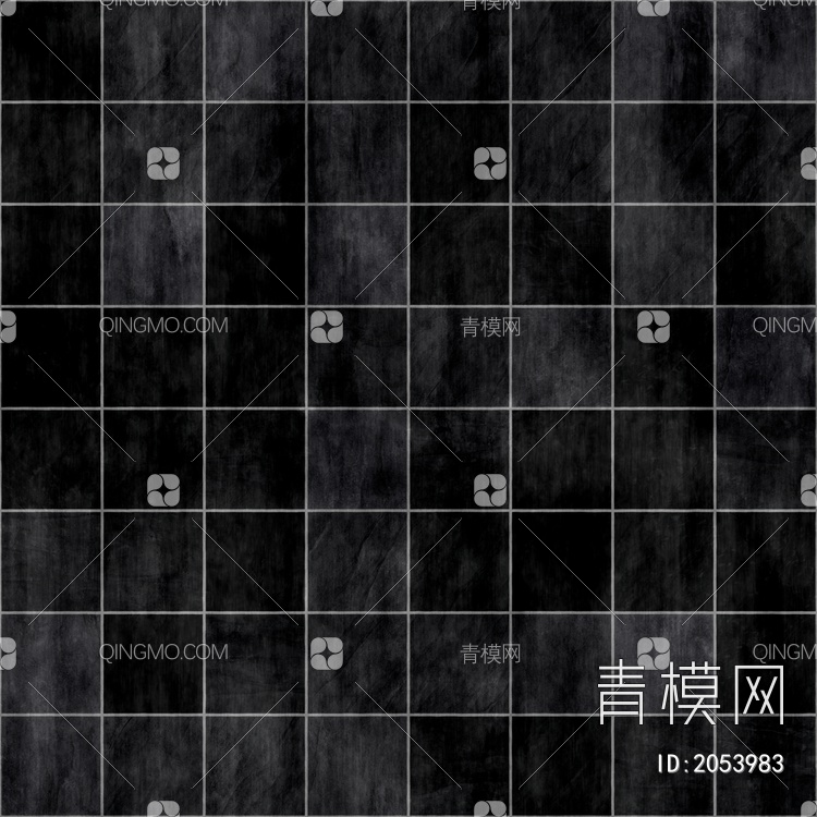黑色、方格、干净、方形、瓷砖贴图下载【ID:2053983】