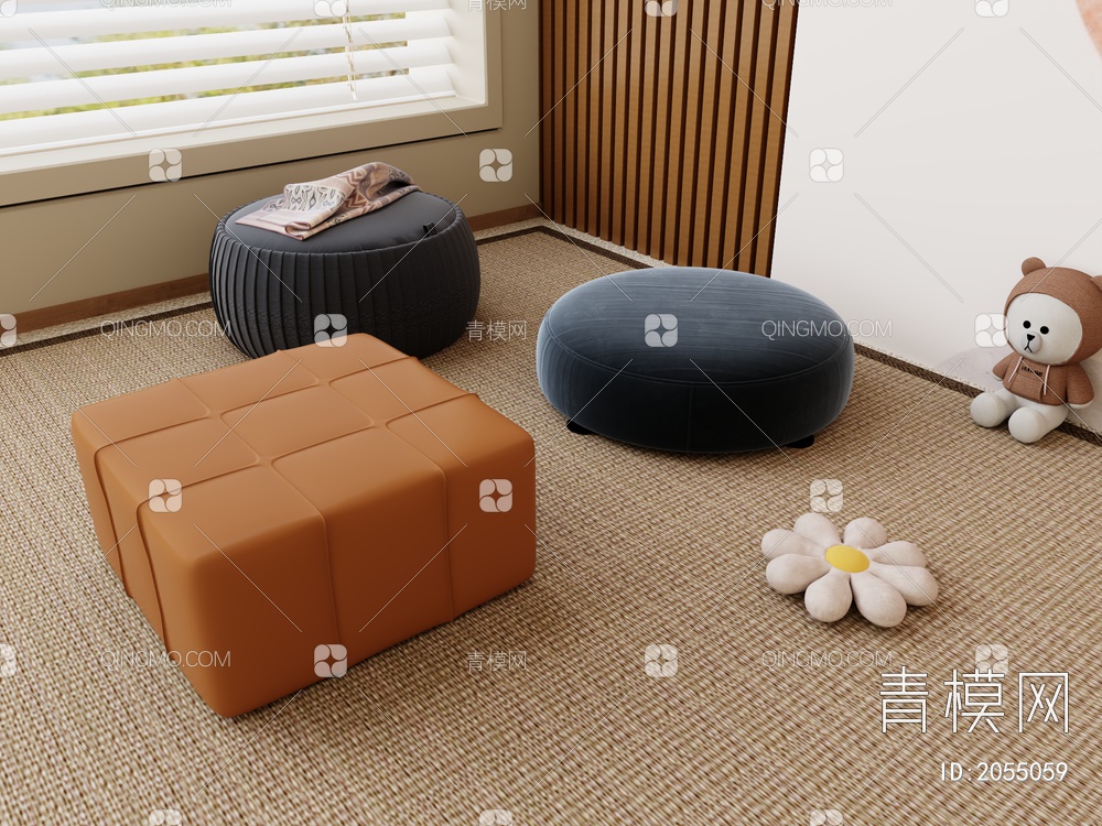 沙发垫3D模型下载【ID:2055059】