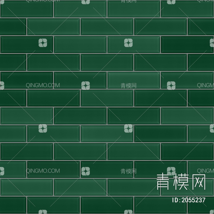 浴室，地砖，干净，深色，绿色，反光，闪亮，光滑，地铁，瓷砖贴图下载【ID:2055237】