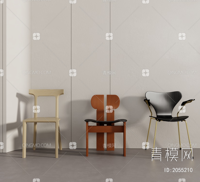 单椅3D模型下载【ID:2055210】