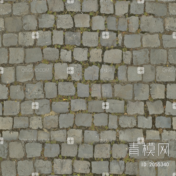 鹅卵石, 灰色, 路面, 铺路, 石头贴图下载【ID:2055340】