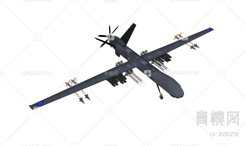 军用无人机 攻击无人机SU模型下载【ID:2055739】