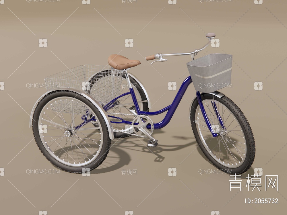 三轮自行车SU模型下载【ID:2055732】