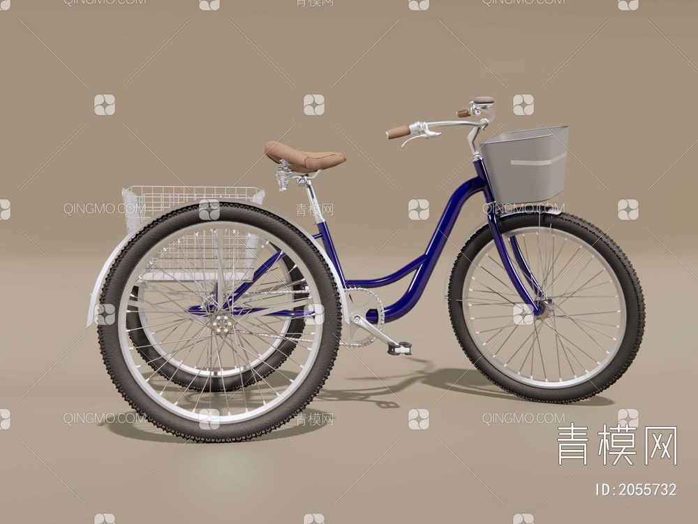 三轮自行车SU模型下载【ID:2055732】