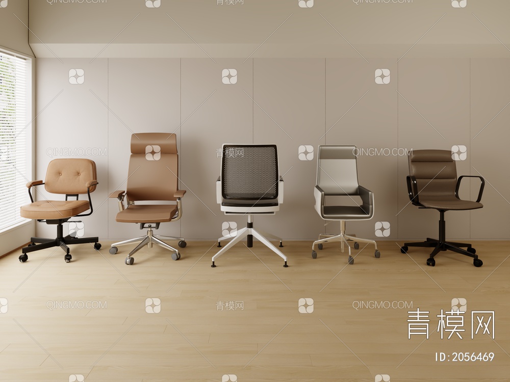 单椅 办公椅3D模型下载【ID:2056469】