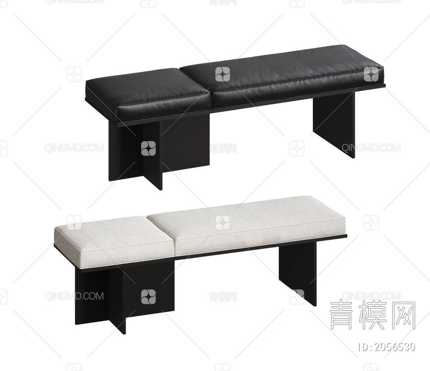 沙发凳3D模型下载【ID:2056530】
