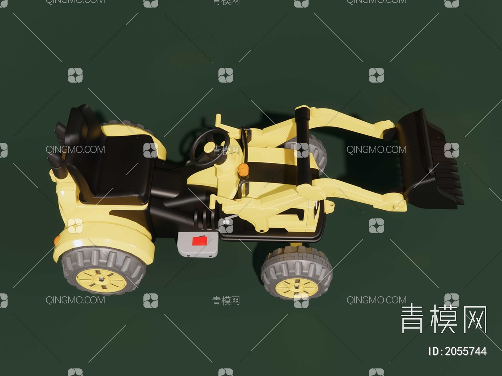 儿童玩具铲车SU模型下载【ID:2055744】