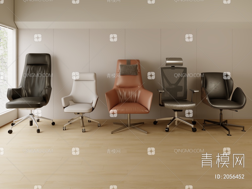 单椅 办公椅3D模型下载【ID:2056452】