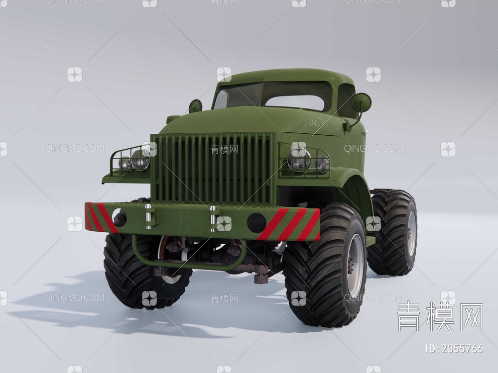 军用卡车 俄式卡车 牵引车SU模型下载【ID:2055766】