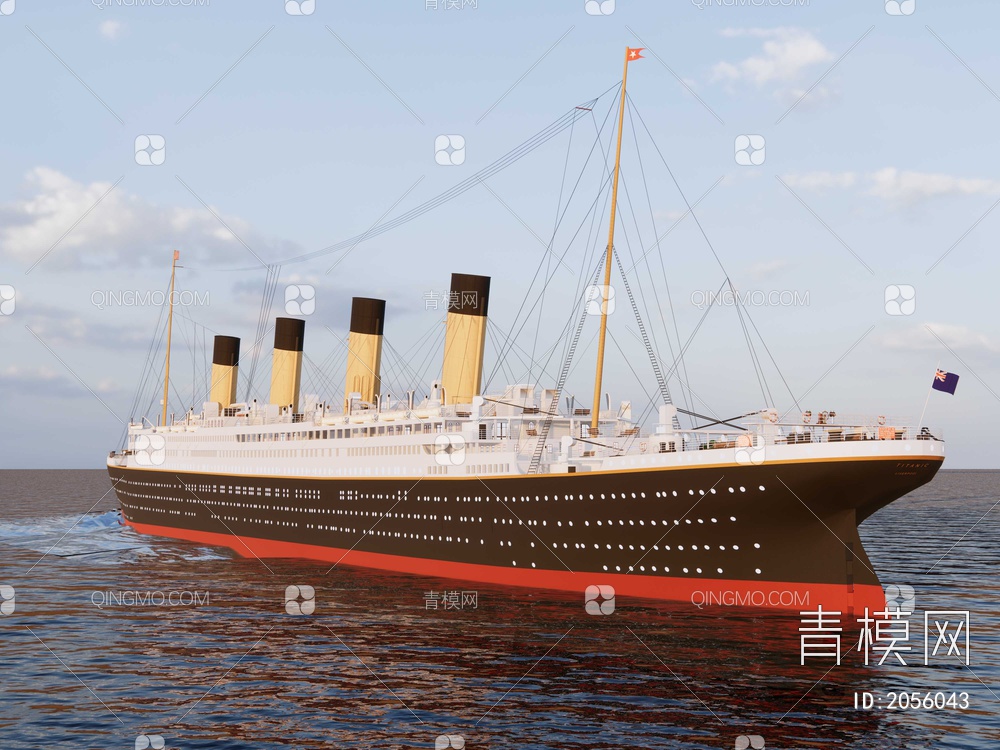 泰坦尼克号SU模型下载【ID:2056043】