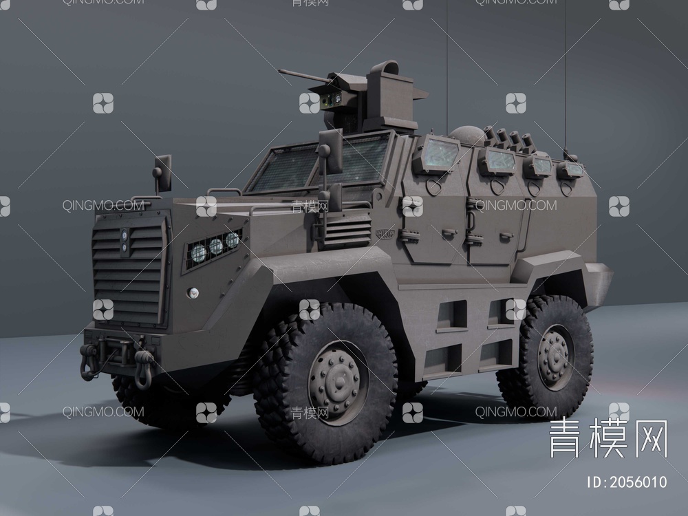 四轮装甲车SU模型下载【ID:2056010】