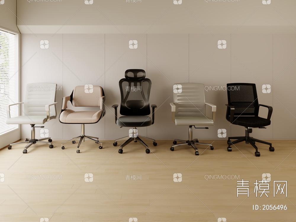 单椅 办公椅3D模型下载【ID:2056496】