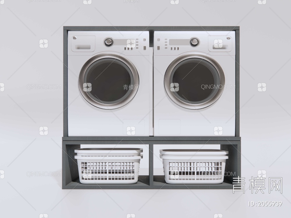 滚筒式洗衣机SU模型下载【ID:2055939】