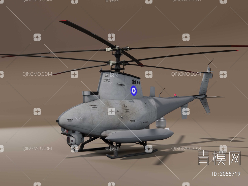军用无人机SU模型下载【ID:2055719】