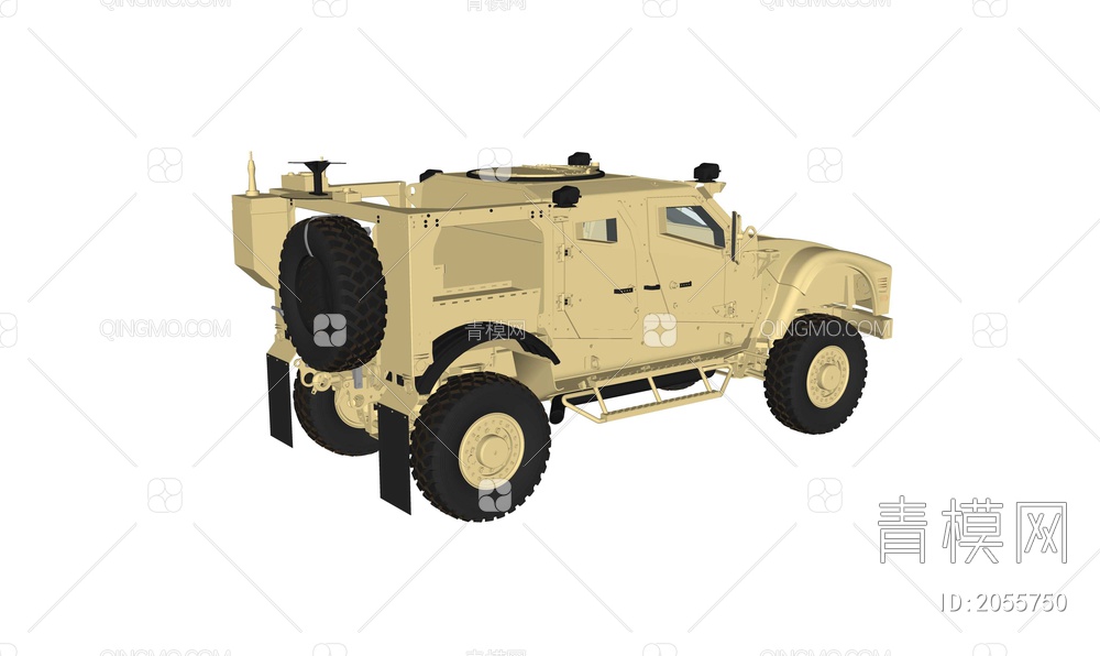 轮式装甲车SU模型下载【ID:2055750】