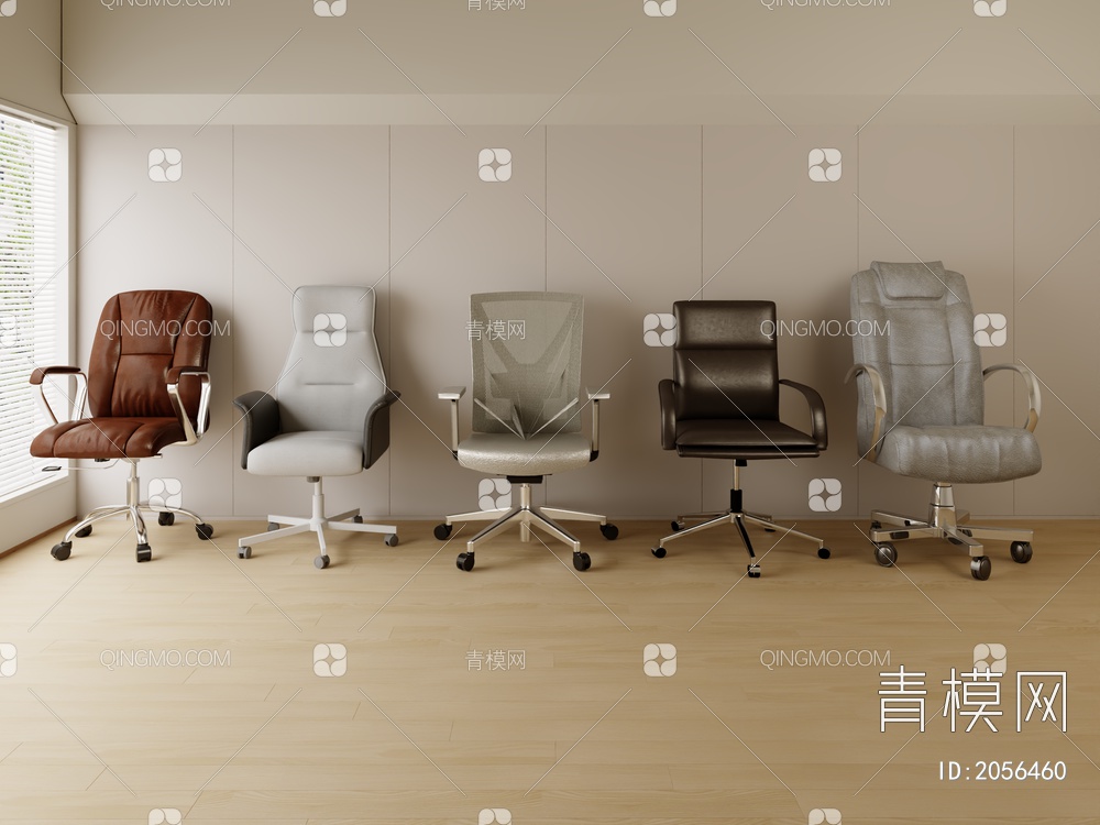 单椅 办公椅3D模型下载【ID:2056460】
