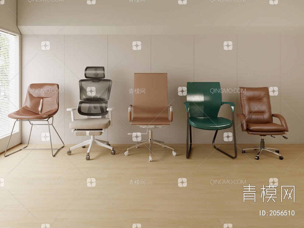 单椅 办公椅3D模型下载【ID:2056510】
