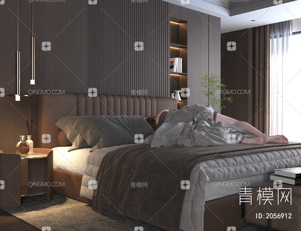 家居卧室3D模型下载【ID:2056912】