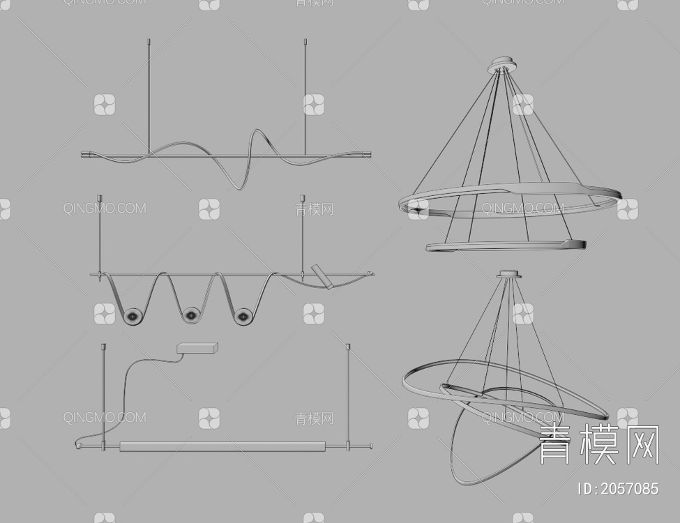 吊灯3D模型下载【ID:2057085】