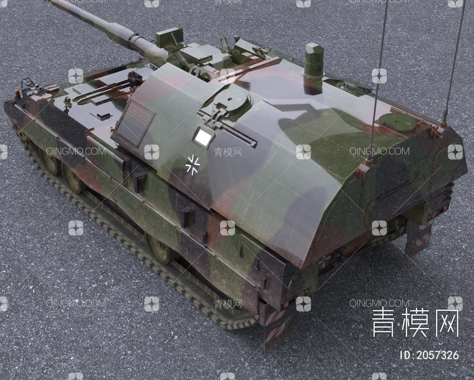 军事自行火炮3D模型下载【ID:2057326】