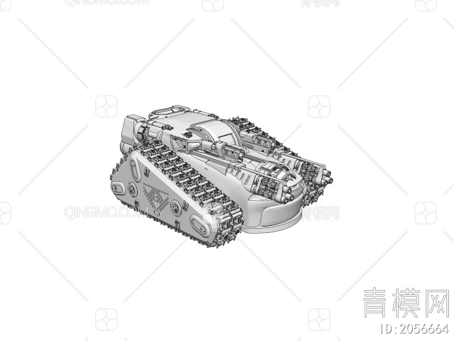 军事器材 坦克3D模型下载【ID:2056664】