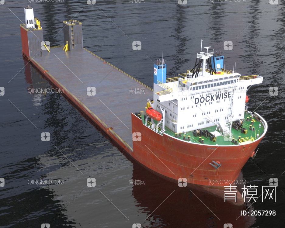 特种船半潜式母船3D模型下载【ID:2057298】