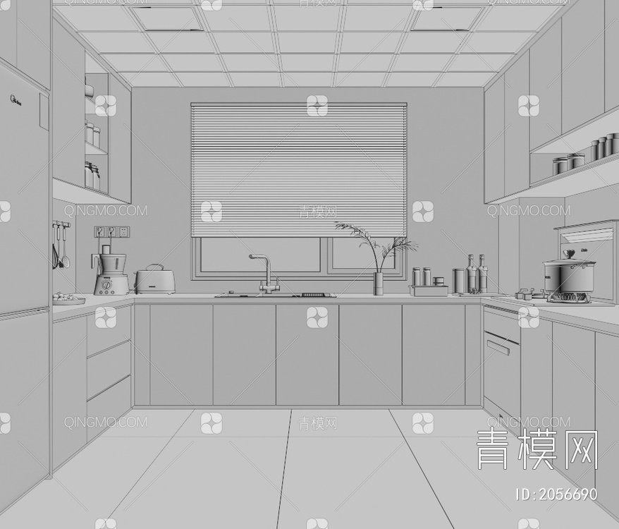 厨房3D模型下载【ID:2056690】