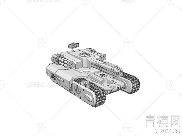 军事设备 坦克3D模型下载【ID:2056686】