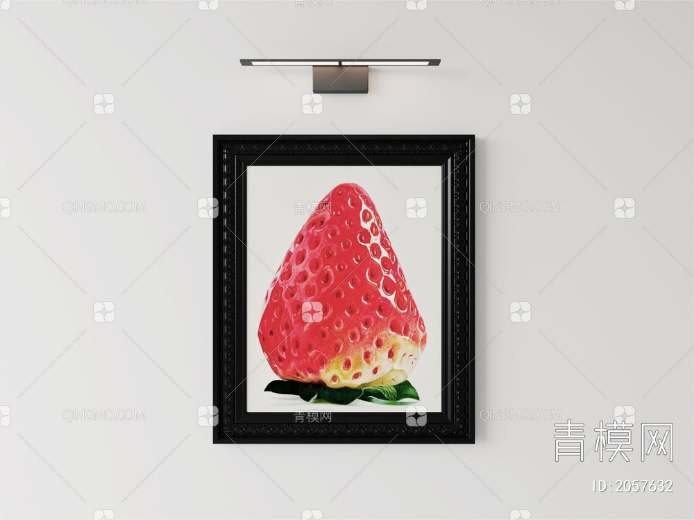 草莓 卡通 儿童 装饰画3D模型下载【ID:2057632】