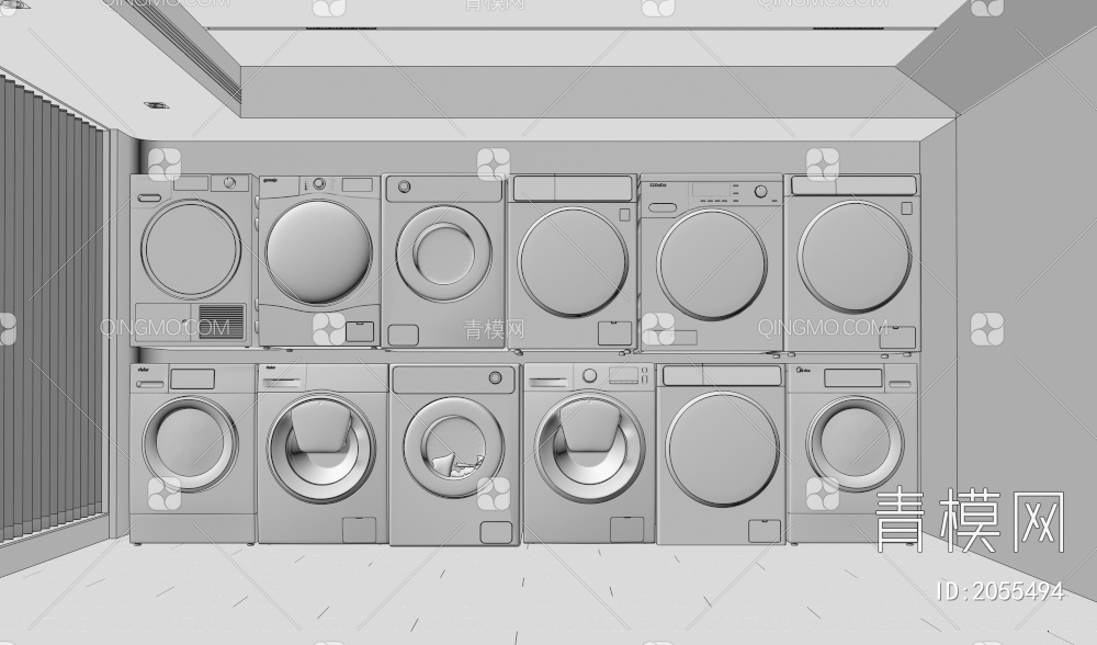 洗衣机3D模型下载【ID:2055494】