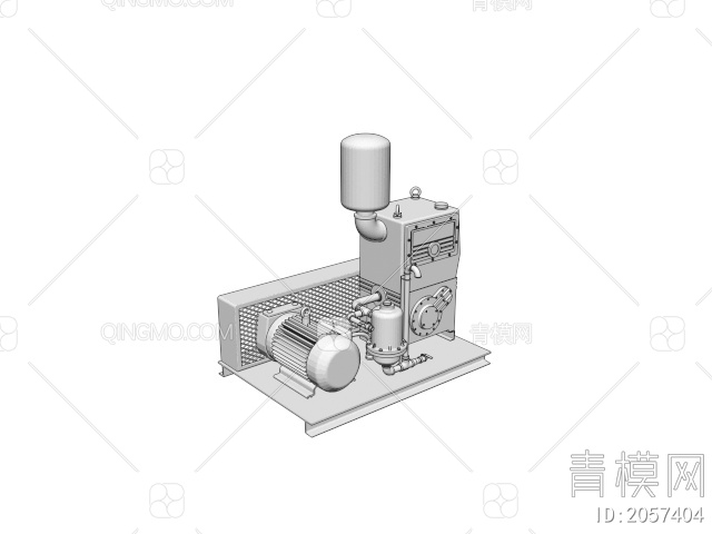 工业设备 机械设备电机3D模型下载【ID:2057404】