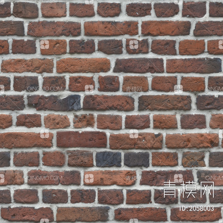 砖，旧，红色，质朴，复古、砖墙贴图下载【ID:2058003】