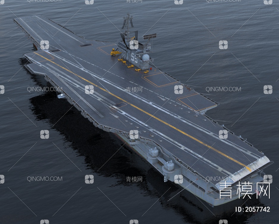 美国海军航空母舰3D模型下载【ID:2057742】