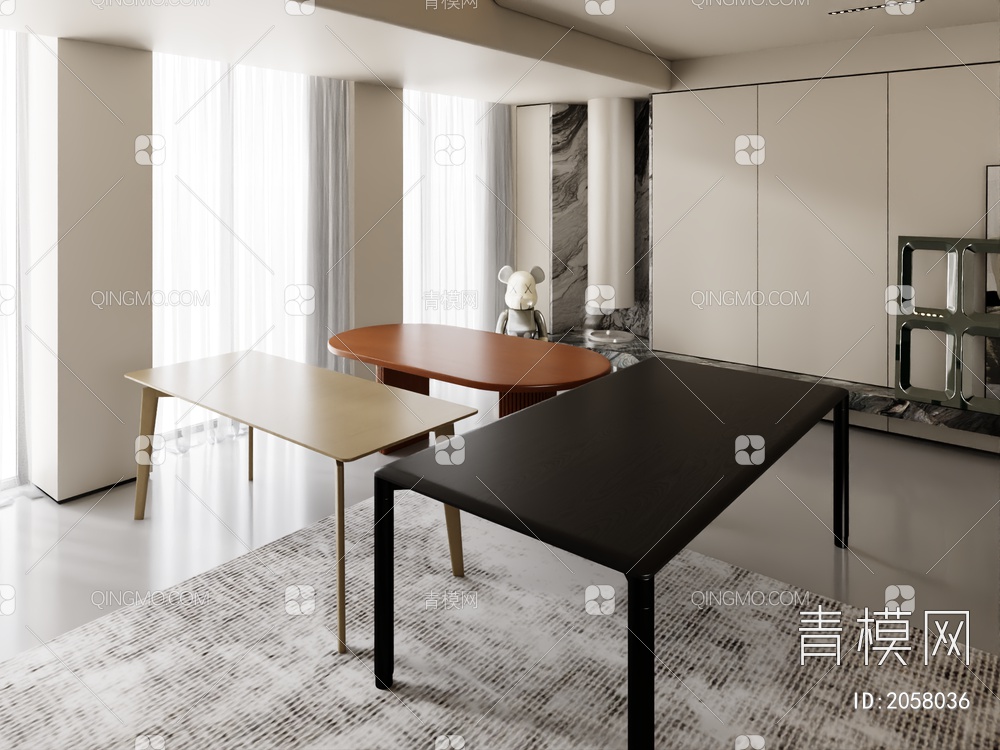 餐桌 桌子3D模型下载【ID:2058036】