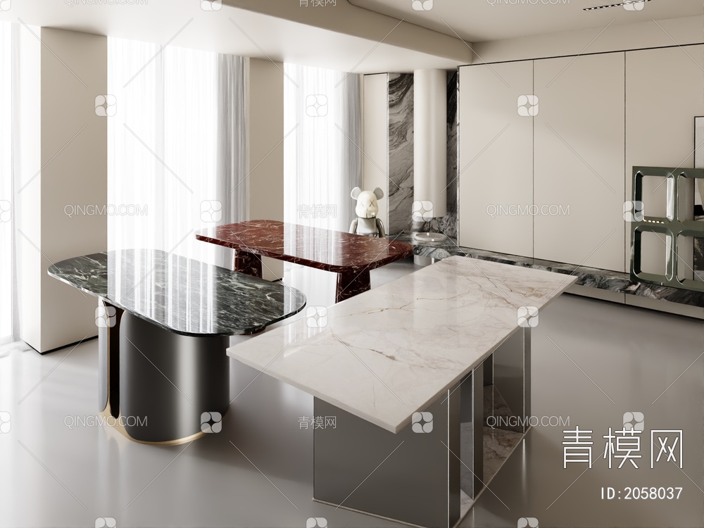 餐桌 桌子3D模型下载【ID:2058037】