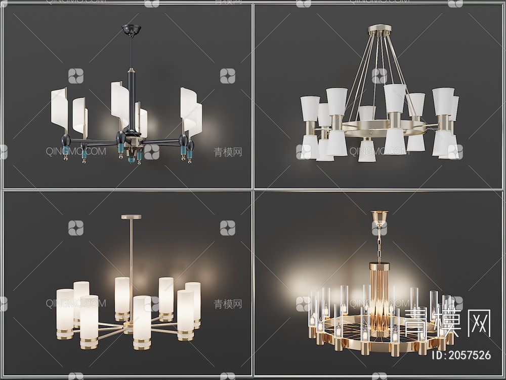 灯具 吊灯 装饰吊灯3D模型下载【ID:2057526】