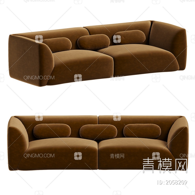 双人沙发SU模型下载【ID:2058209】
