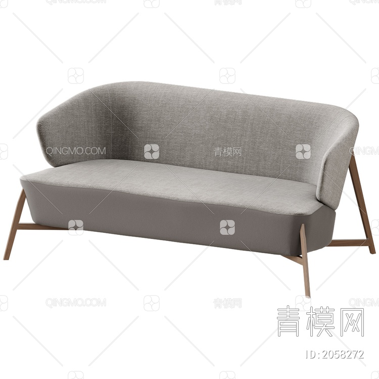 双人沙发SU模型下载【ID:2058272】