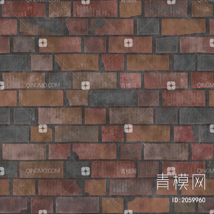 砖，砂浆，红色，马虎，石头，墙贴图下载【ID:2059960】