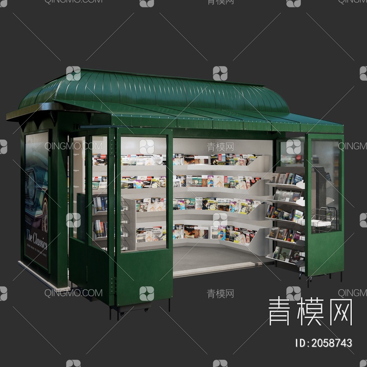 售卖亭3D模型下载【ID:2058743】