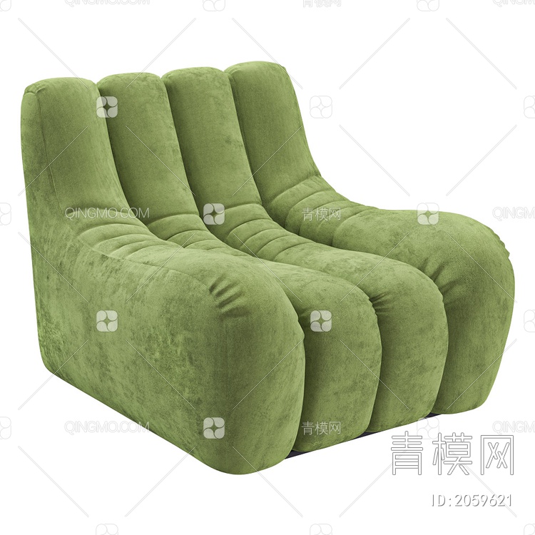 单人沙发SU模型下载【ID:2059621】