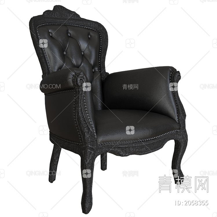 单人沙发SU模型下载【ID:2058355】